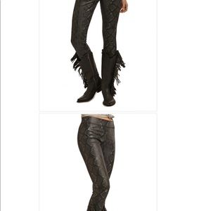 ROCK AND ROLL SNAKESKIN LEGGINGS